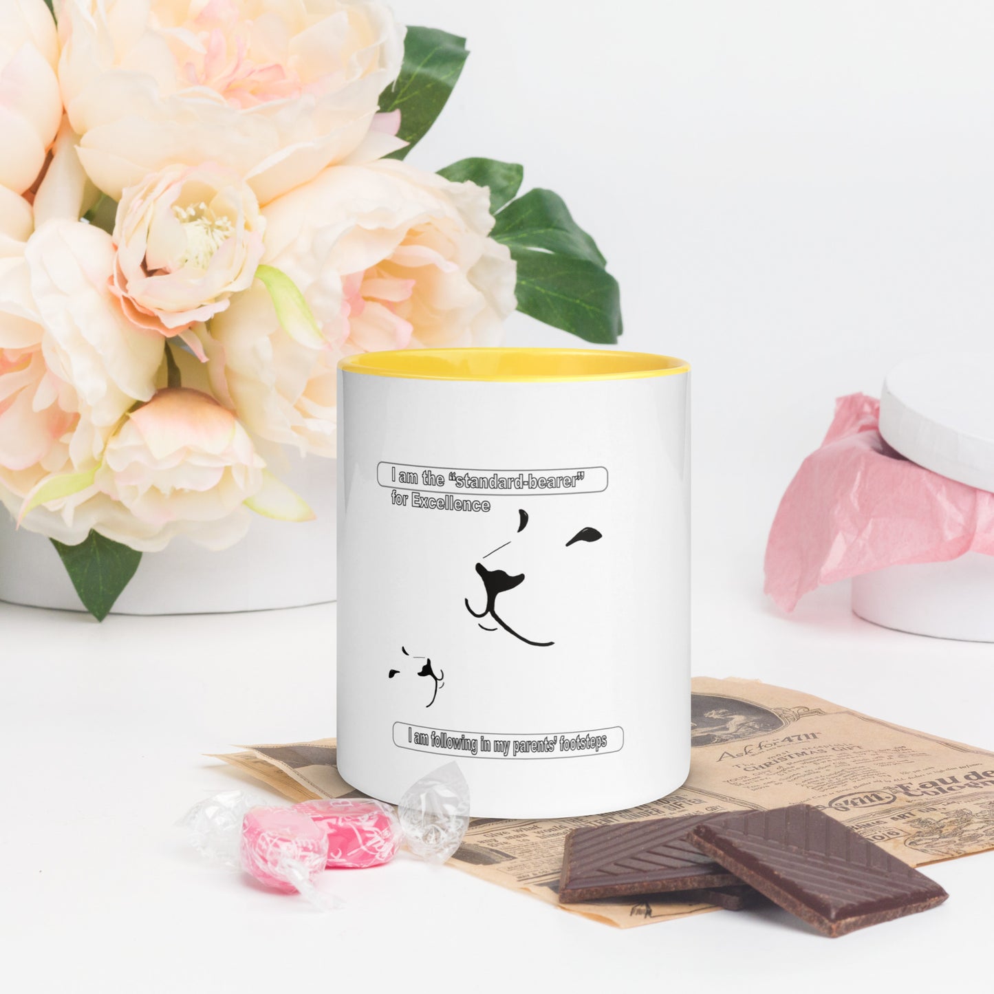 Parent and baby Lion_Mug with Color Inside