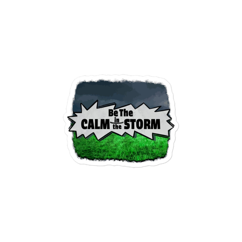 Calm in the storm sticker