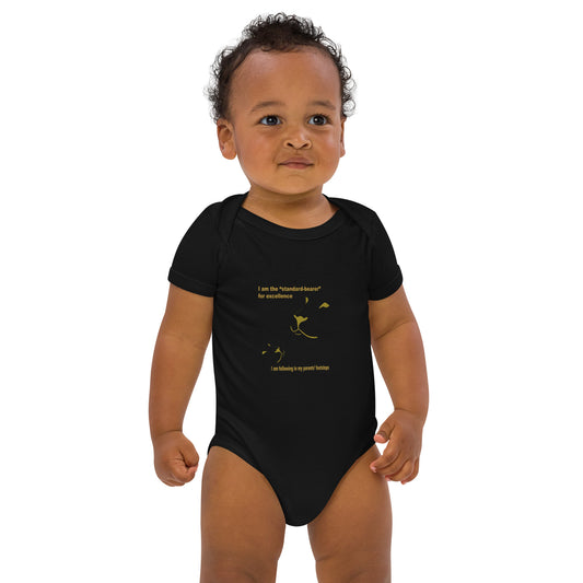 Parent and Baby Lion_Organic cotton baby bodysuit