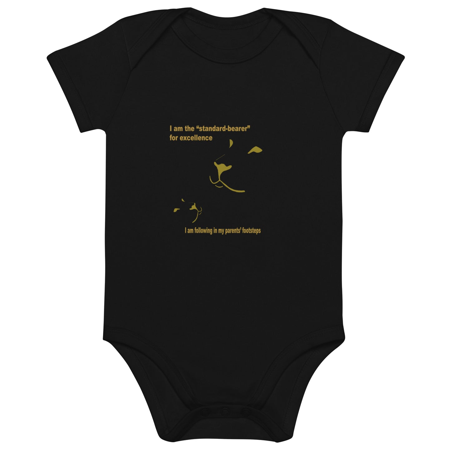 Parent and Baby Lion_Organic cotton baby bodysuit