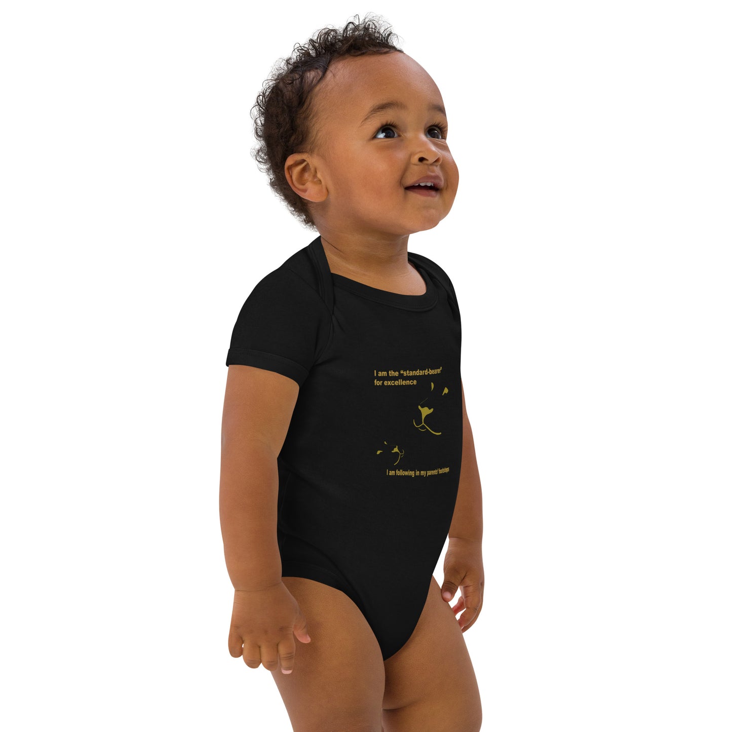 Parent and Baby Lion_Organic cotton baby bodysuit