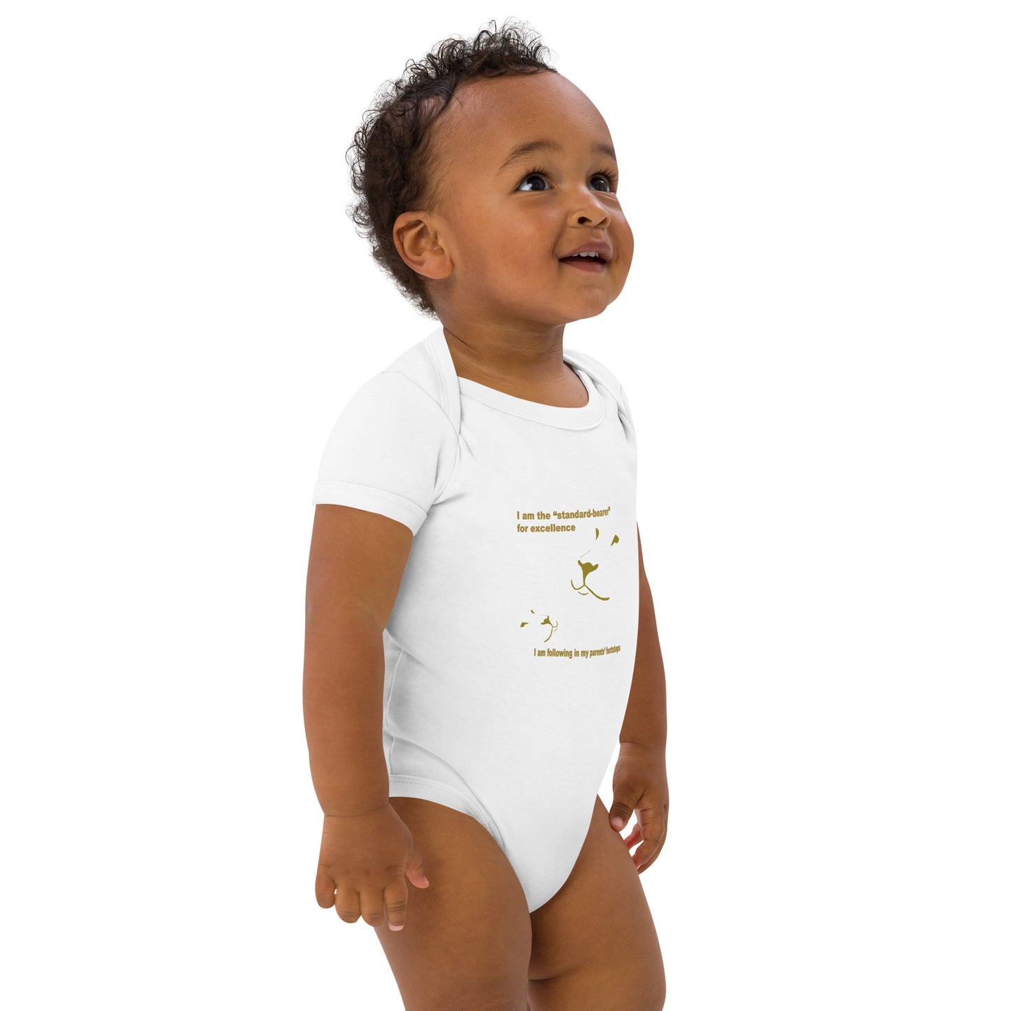 Parent and Baby Lion_Organic cotton baby bodysuit