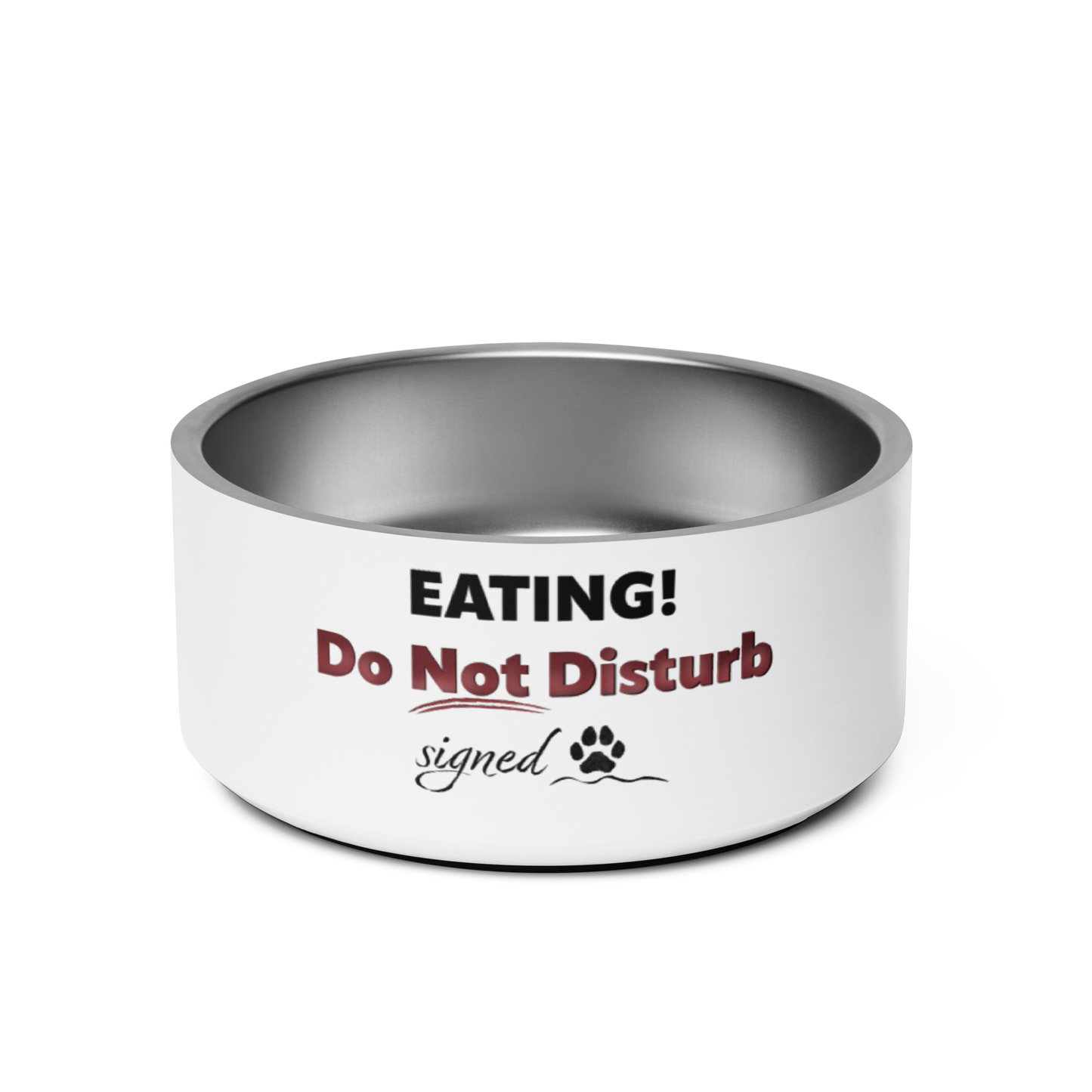 Do Not Disturb Dog bowl