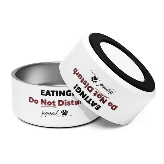 Do Not Disturb Cat bowl