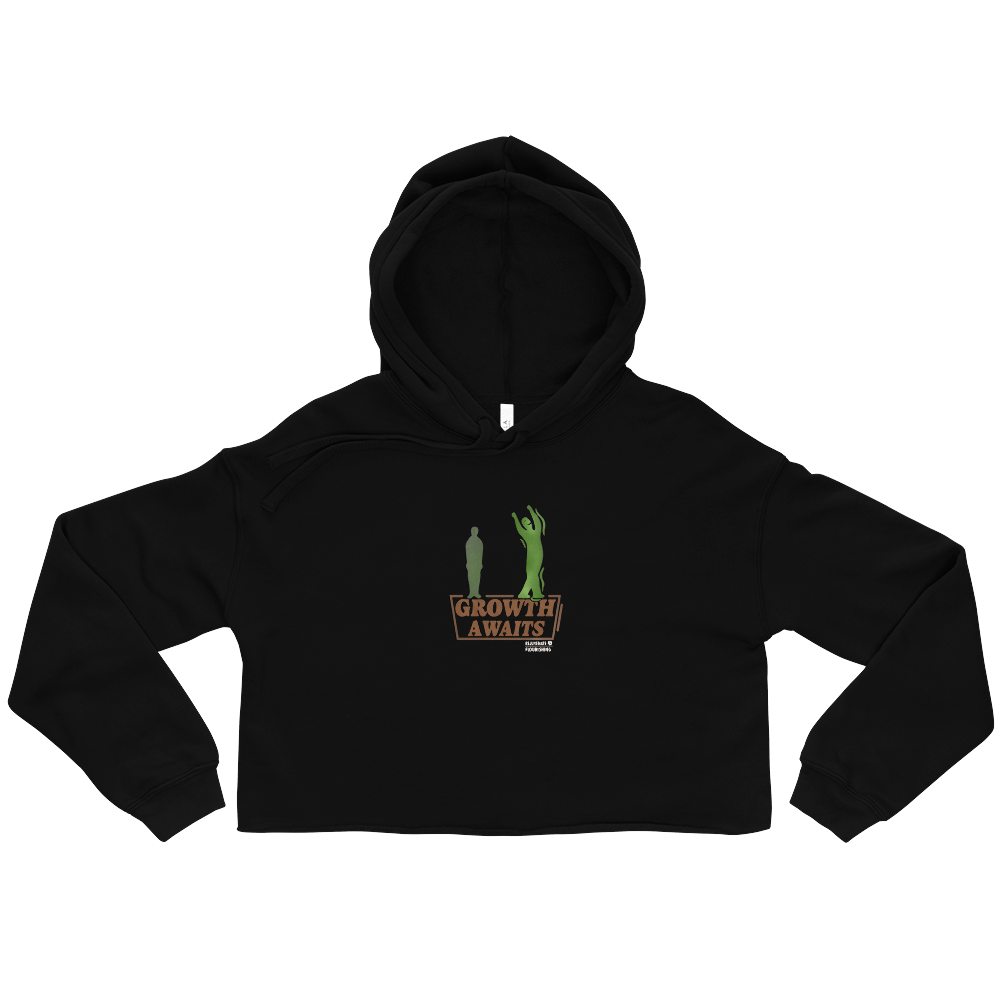 Growth Awaits Cropped Hoodie