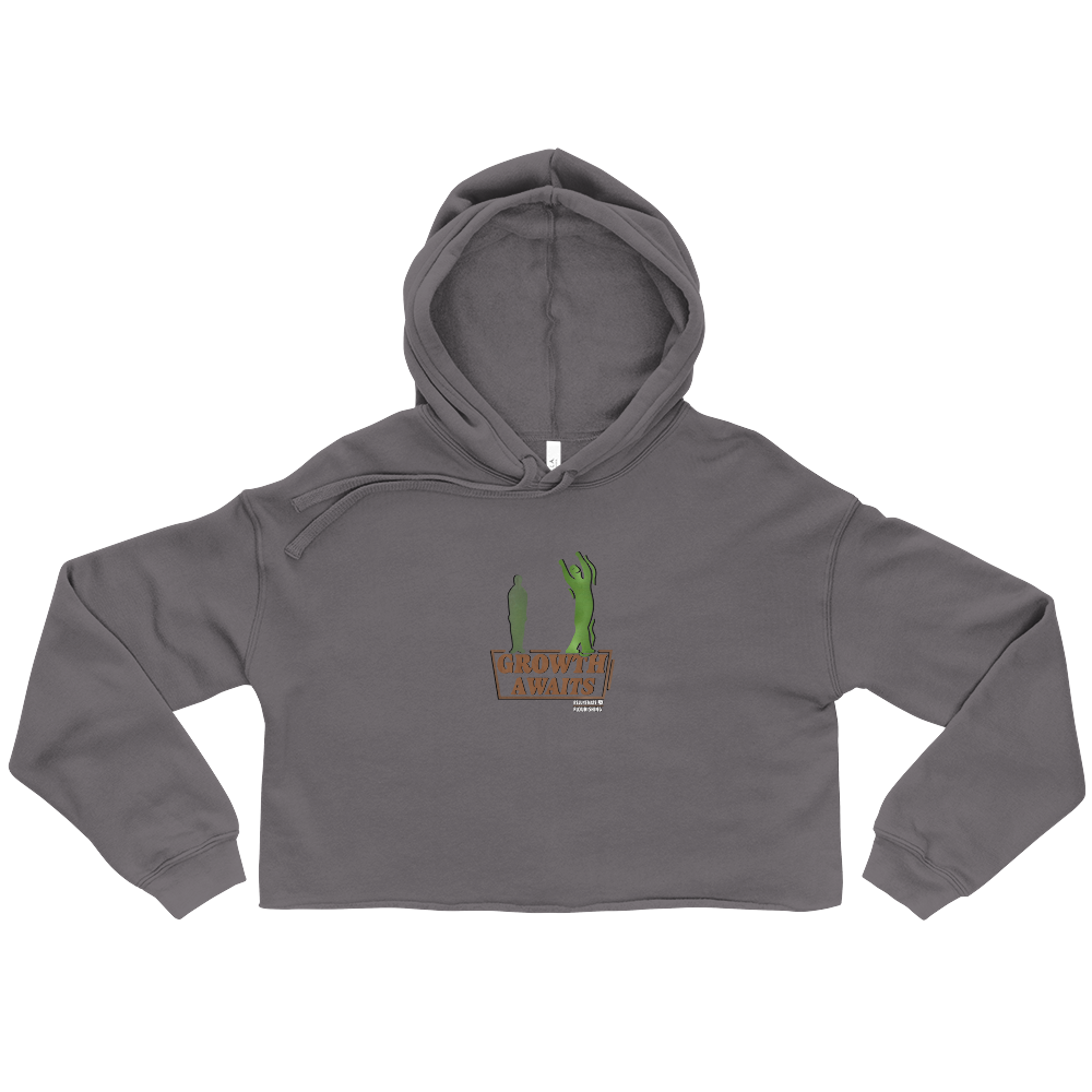 Growth Awaits Cropped Hoodie